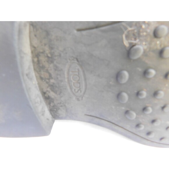 TOD'S SUEDE DARK BROWN LACED LOAFERS SIZE 7.5 - Picture 10 of 11